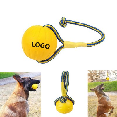 Rubber Rope-Ball Pet Ball