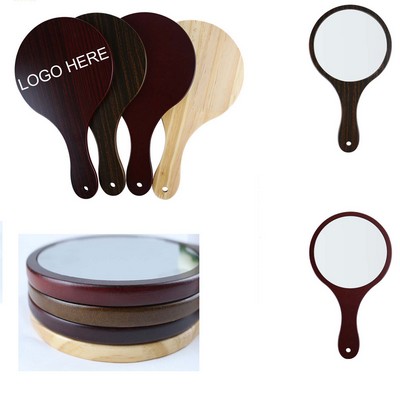 Portable Wood Makeup Mirrors