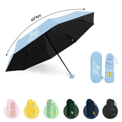 42'' Arc Compact Travel Umbrella w/ Case