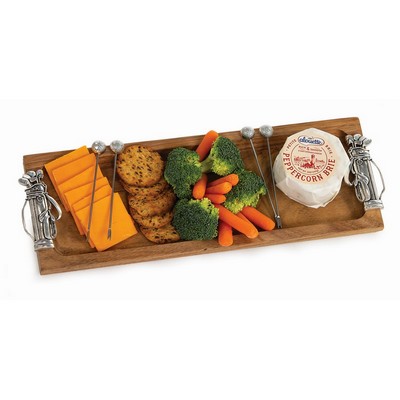 Acacia Foodie Bite Tray Golf