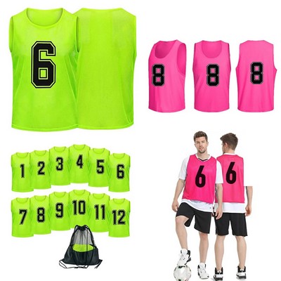 Adult & Kids' Polyester Mesh Training Pinnie