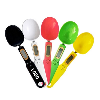 Electronic Measuring Spoon 500g/0.1g Digital Kitchen Scale w/Handle Grip & Spout & LCD Display