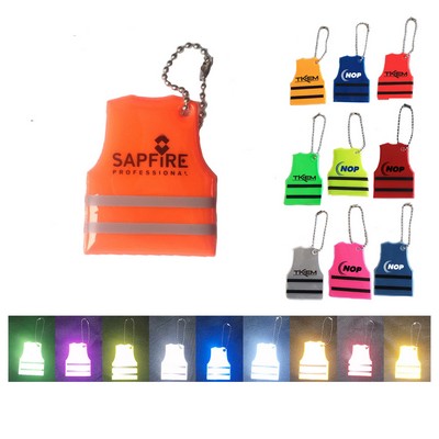 Reflective Safety Vest Keychain