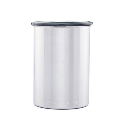 7" Brushed Steel Silver Airscape® Coffee Canister Classic