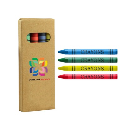 4 Colored Crayons