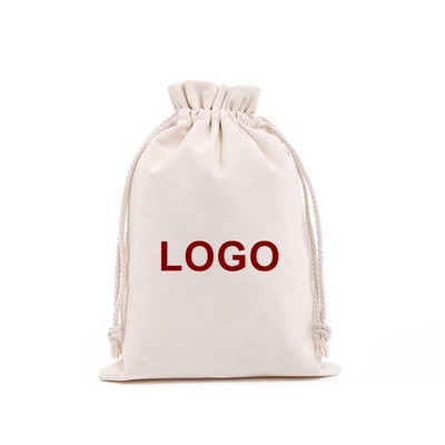 Cotton Muslin Drawstring Bag