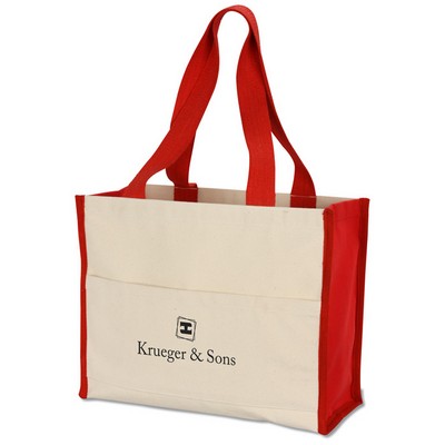 Cotton Gusset 14 oz. Accent Box Tote