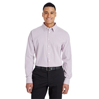 Devon & Jones CrownLux Performance™ Men's Micro Windowpane Shirt