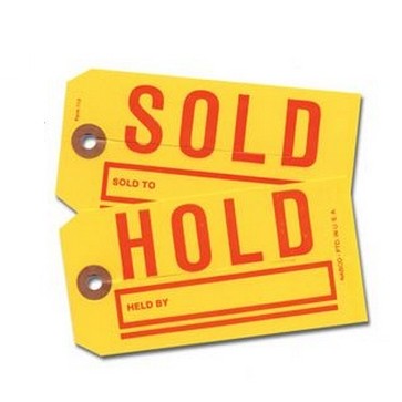 Jumbo Hold/Sold Tags (250/Box)