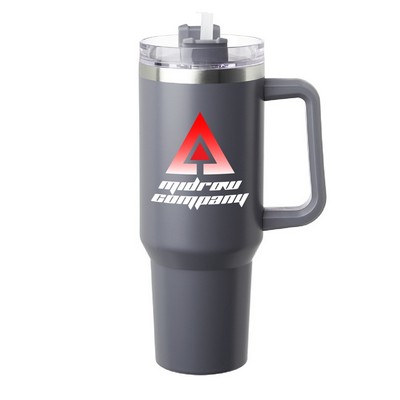 40 oz. Pinnacle Stainless Steel Travel Mug (Full Color Imprint)