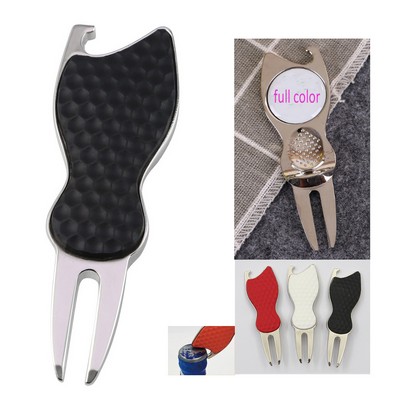 Golf Divot Fixer Tool w/ Bottle Opener