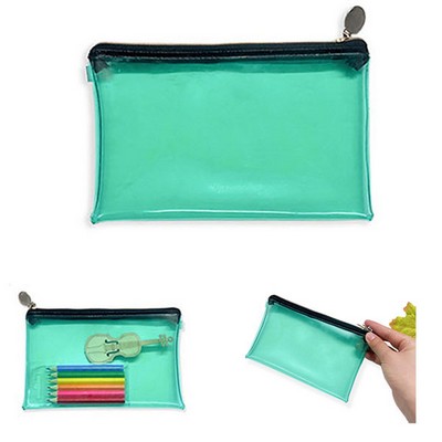 Translucent Zippered Coin Pouch