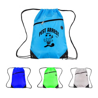 210D Unisex Drawstring Backpack