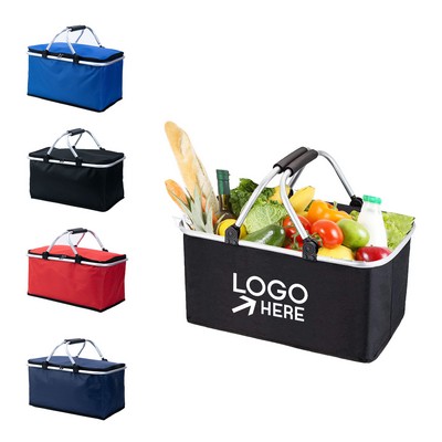 Collapsible Insulated Hard Frame Picnic Basket