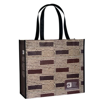 Custom 120g Laminated Non-Woven PP Tote Bag 16"x14"x6"