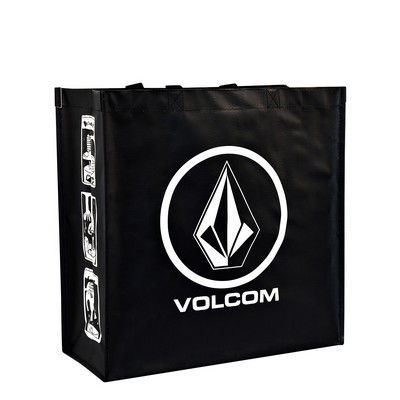 Custom Full-Color Laminated Woven Promotional Tote Bag 15.5"x15.5"x7"