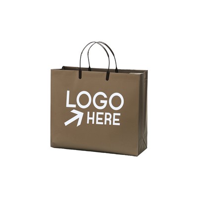 Metallic Laminated Shopping Tote