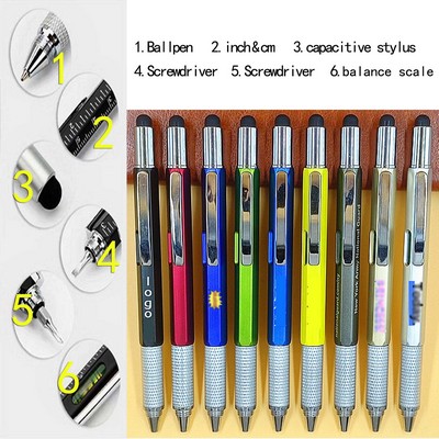 6 In 1 Multi Function Tools Ballpen