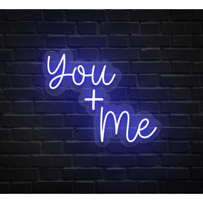 You & Me Neon Sign