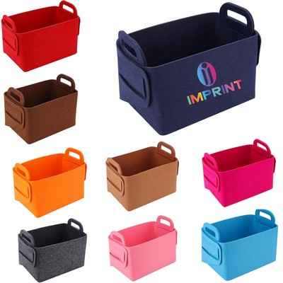 Collapsible Felt Storage Basket Organizer