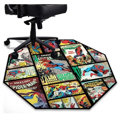 Round Advertising POP Floor Mat - Neoprene 4-Color Floor Matting - 4'x4'x1/8"-Value