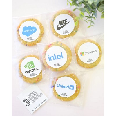 Single Wrapped Custom Logo Cookies