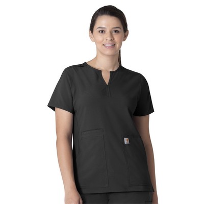 Carhartt® Scrubs - Force Essentials - Women's Modern Fit Notch Neck Scrub Top