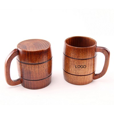 12 Oz. Wooden Beer Mug With Handle