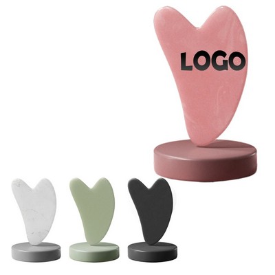 Heart-Shaped Resin Gua Sha Facial Tools