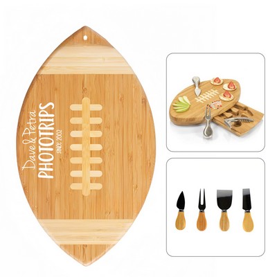 Quarterback Natural Wood Cutting Board