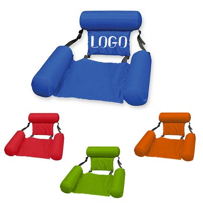 Inflatable Pool Chair Water Recliner Sofa Floating Row