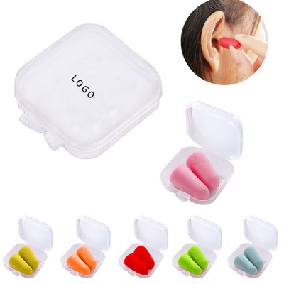 Anti Noise Foam 1 Pair Earplugs In Clear Box