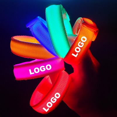 Custom Fashion Flash LED Colorful Glow Bracelets