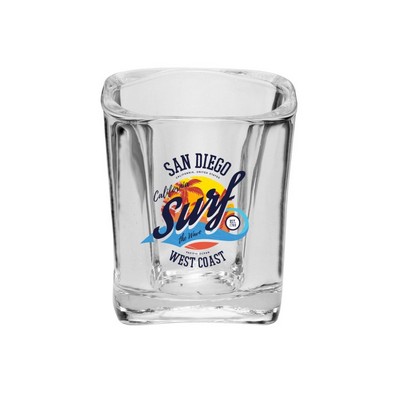 2 oz. Square Shot Glass (Full Color Imprint)