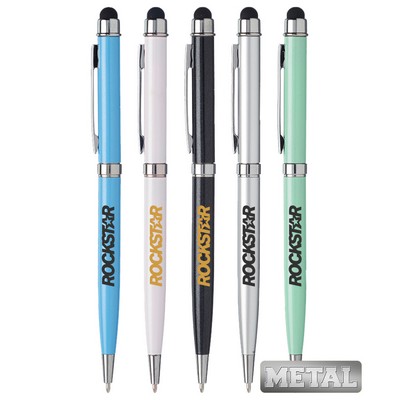 Union Printed - Slim Executive Metal Pen with Stylus