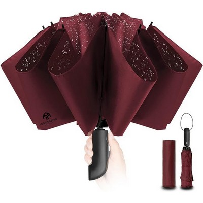 Reverse Folding Compact Travel Umbrella