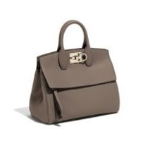 Salvatore Ferragamo Medium The Studio Bag (Caraway Seed Brown)