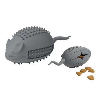 Rubber Mouse Pet Food Dispenser