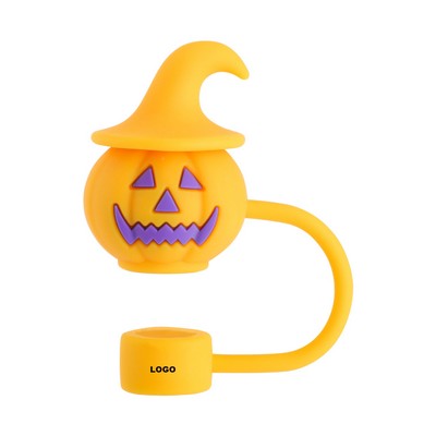 Halloween Silicone Straw Cover Top