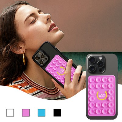 Silicone Hand-Free Phone Holder With Suction Cup