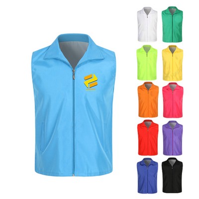 Solid Color Advertising Promotional Vest