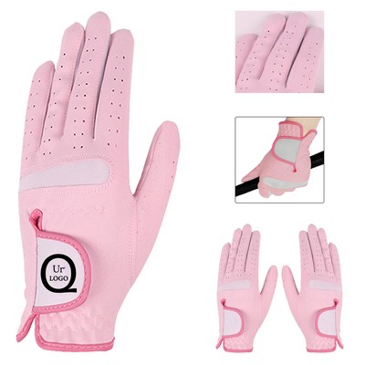 Women'S Micro Fiber Sunscreen Wear Golf Gloves