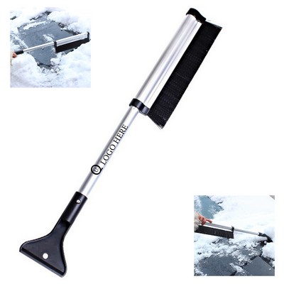 Retractable 2-In-1 Car Windshield Snow Brush Shovel