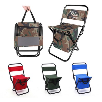 Folding Camping Chair with Storage Pouch