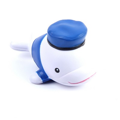 Wearing Hat Whale Stress Relief Toy