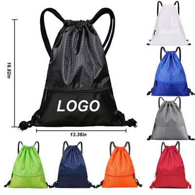 420D Drawstring Waterproof Backpack