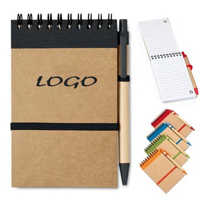 Eco-Friendly Spiral Notebookwith Pen