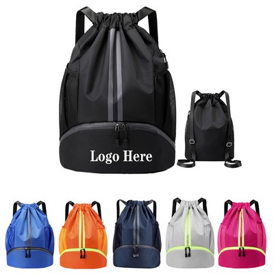 Unisex Waterproof Drawstring Backpack