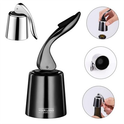 Stainless Steel Wine Bottle Stopper for Airtight Seal