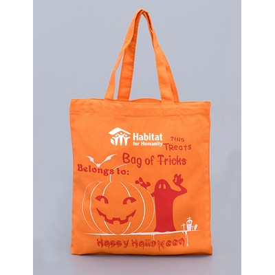 Halloween Canvas Trick or Treat Tote Bags